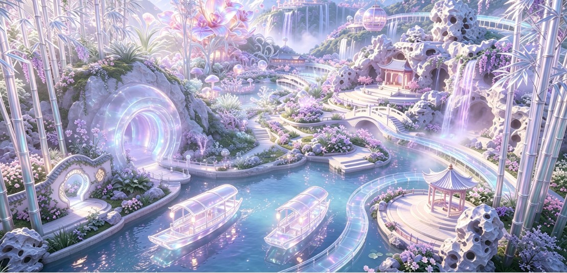 WonderPark aerial garden overview