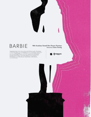 Pink and black Barbie graphic used as an inspiration reference